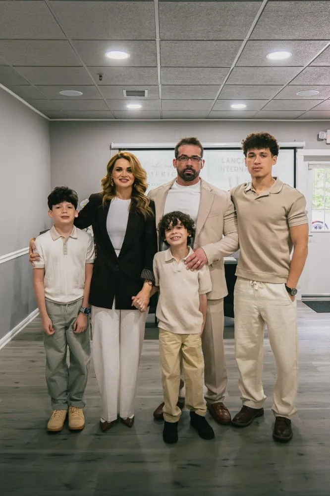 Erika e sua fam&iacute;lia