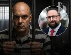 Aliado de Trump publica imagem de Alexandre de Moraes atrás das grades e diz que ministro está “em sérios problemas”