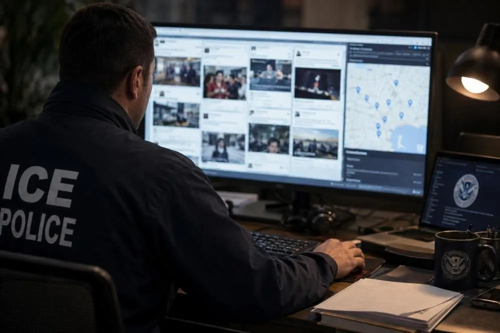 ICE usa redes sociais como fonte de informações em investigações migratórias nos Estados Unidos