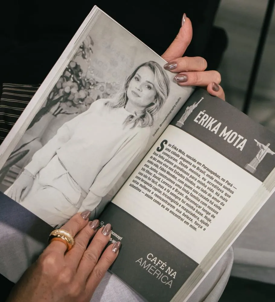 Brasileira transforma trajetória de recomeços nos EUA em capítulo do livro “Café na América”